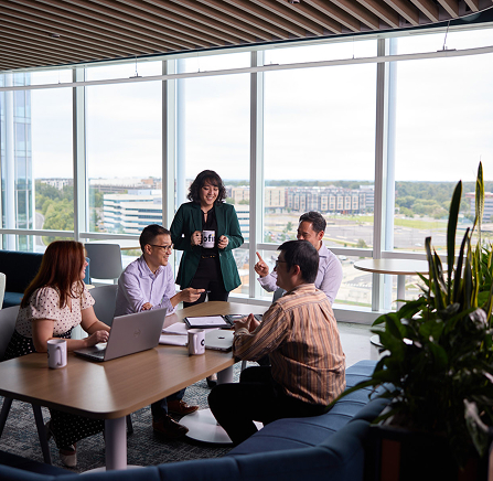 Ofinno collaborating in coworking space