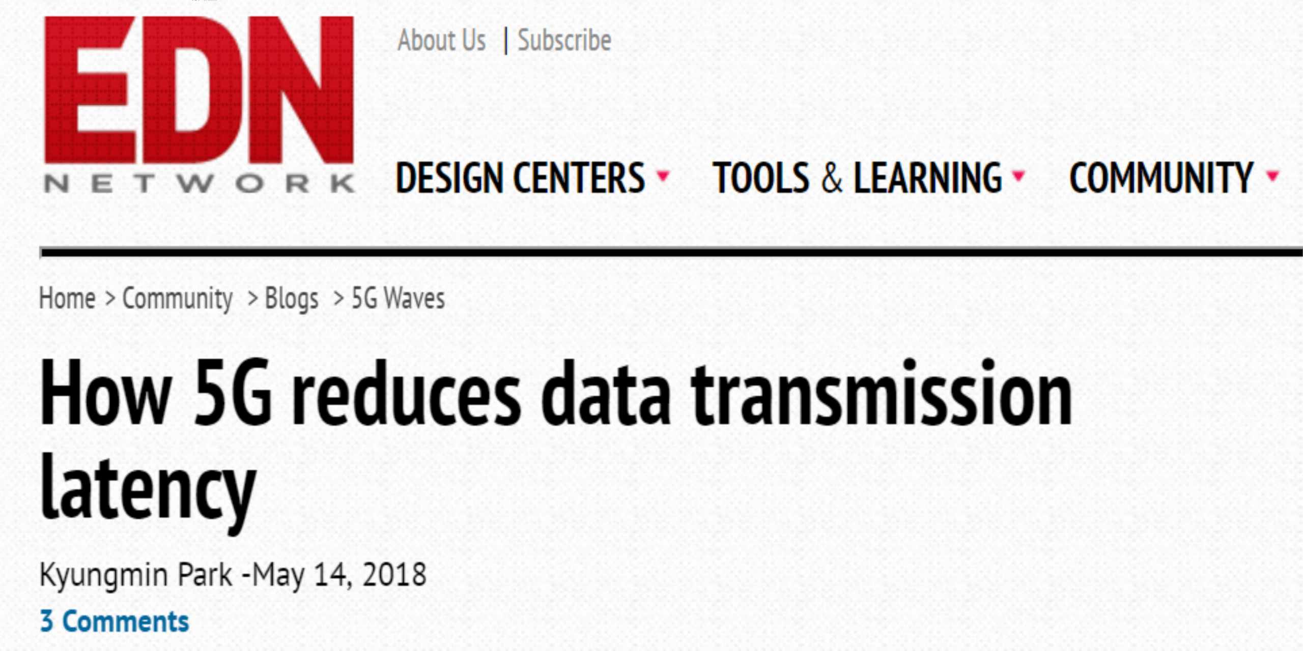 Ofinno’s Senior Researcher, Kyungmin Park, Publishes Article for EDN Network
