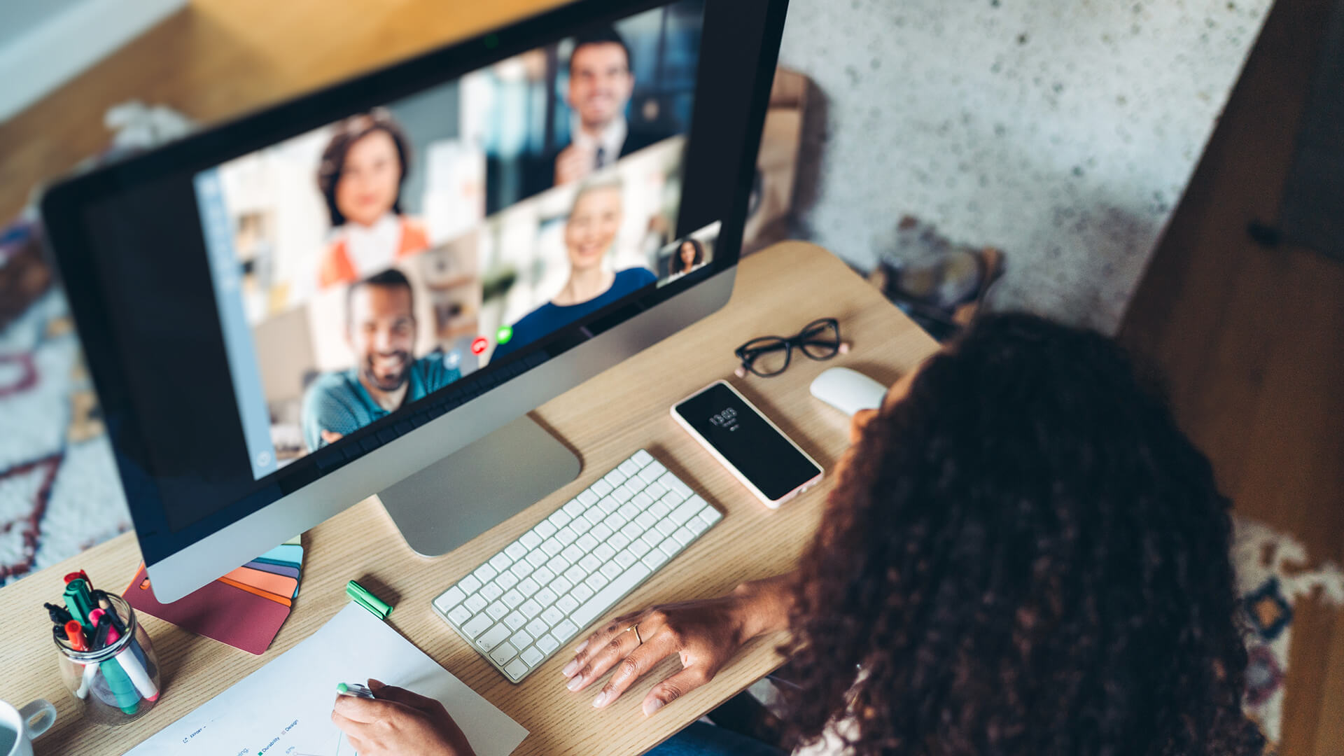 Wifi supporting video conference call in a workspace